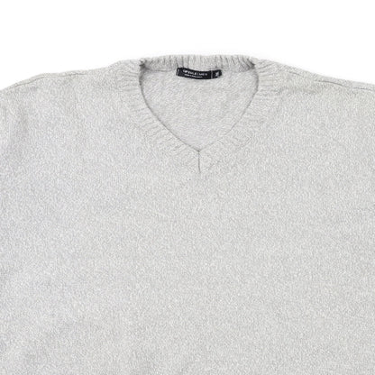 capsule Mens Grey  Knit Pullover Jumper Size 2XL