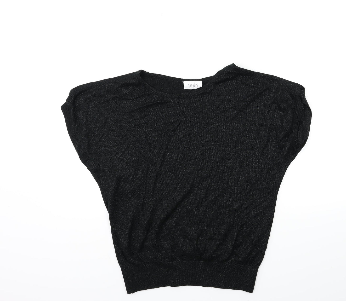 Wallis Womens Black  Knit Pullover Jumper Size S  - Open Shoulder