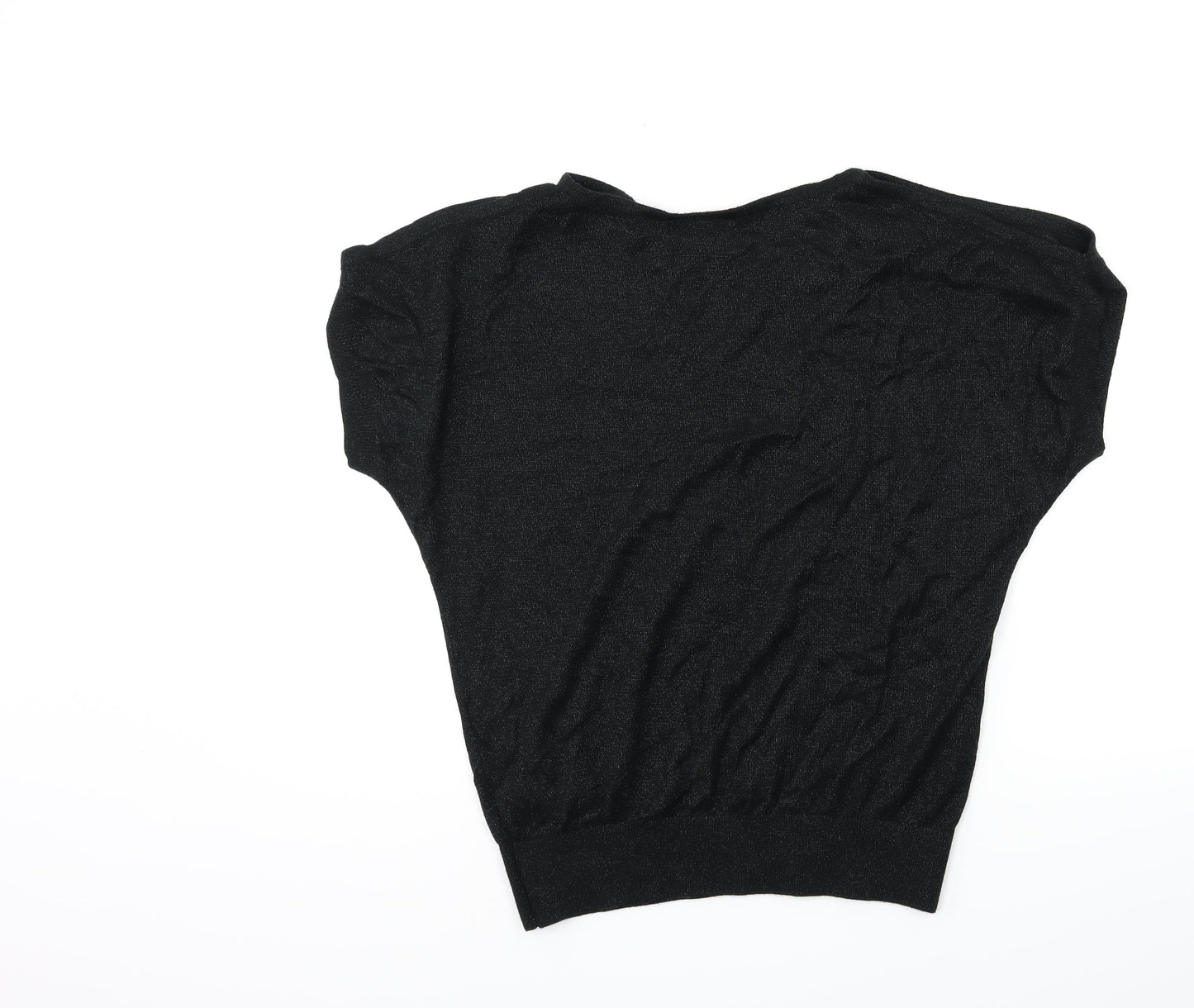 Wallis Womens Black  Knit Pullover Jumper Size S  - Open Shoulder