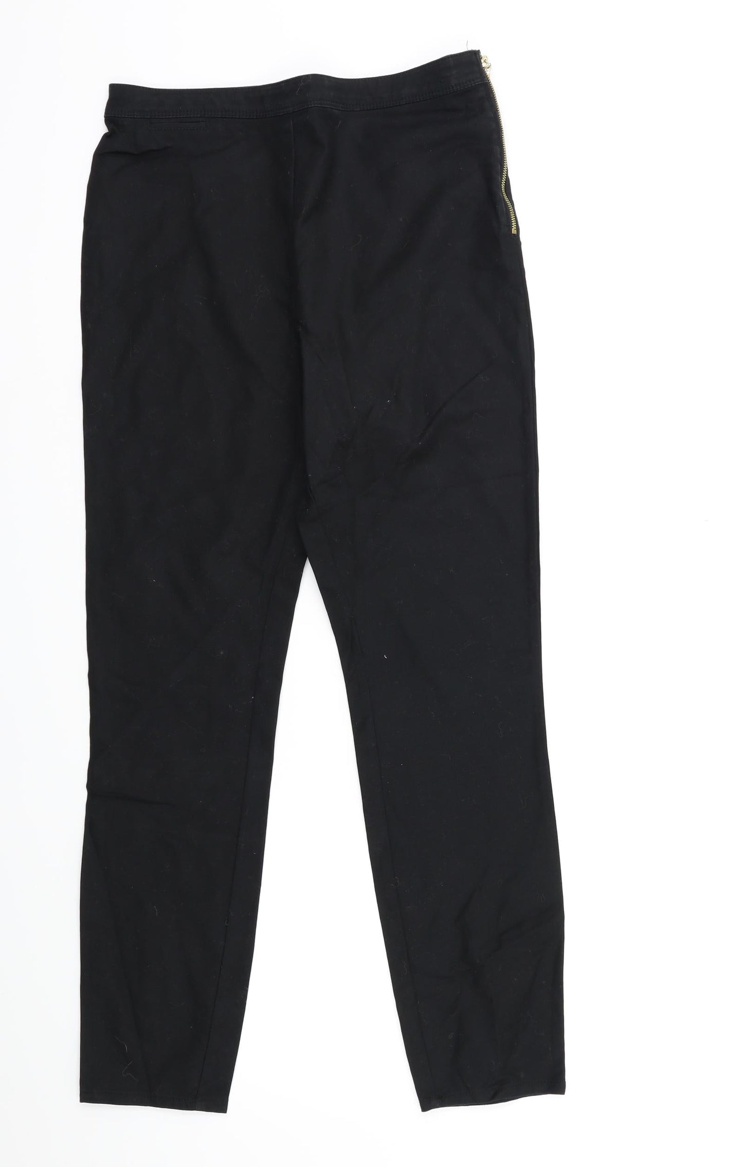 Womens UK Size 12 River Island Regular Fit Snow Pants Black Trousers