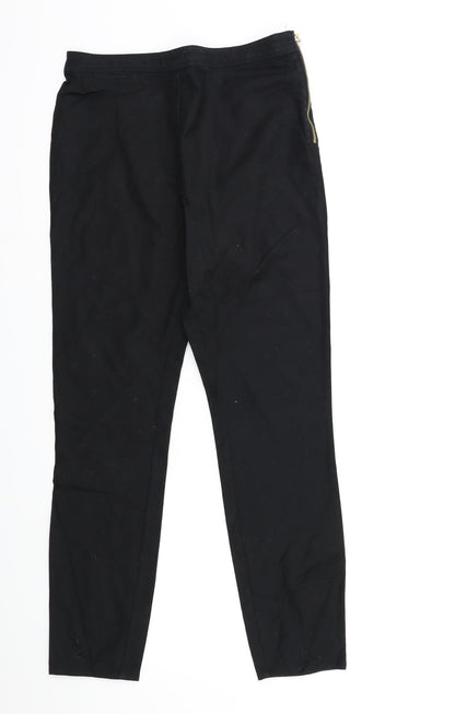 Womens UK Size 12 River Island Regular Fit Snow Pants Black Trousers
