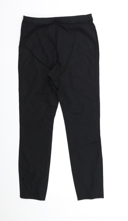 Womens UK Size 12 River Island Regular Fit Snow Pants Black Trousers