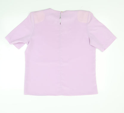 Preworn Womens Purple   Basic Blouse Size 14
