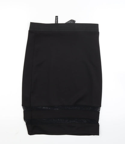 Divided Womens Black   Bandage Skirt Size S