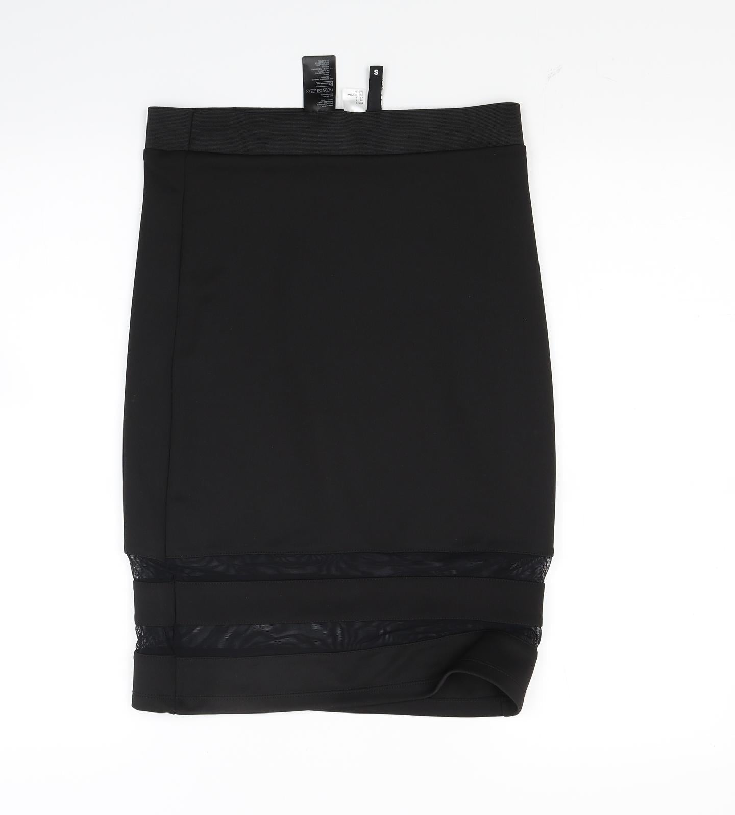 Divided Womens Black   Bandage Skirt Size S