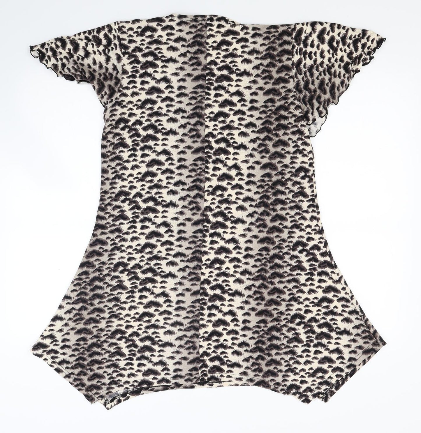 Poetic soul Womens Brown Animal Print  T-Shirt Dress  Size S  - Beach Cover Up