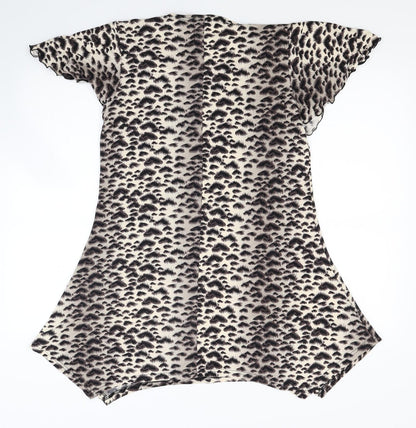 Poetic soul Womens Brown Animal Print  T-Shirt Dress  Size S  - Beach Cover Up