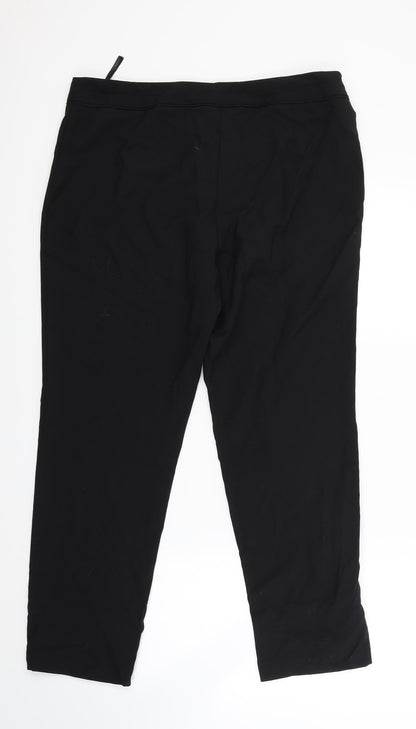 F&F Womens Black   Trousers  Size 14 L26 in