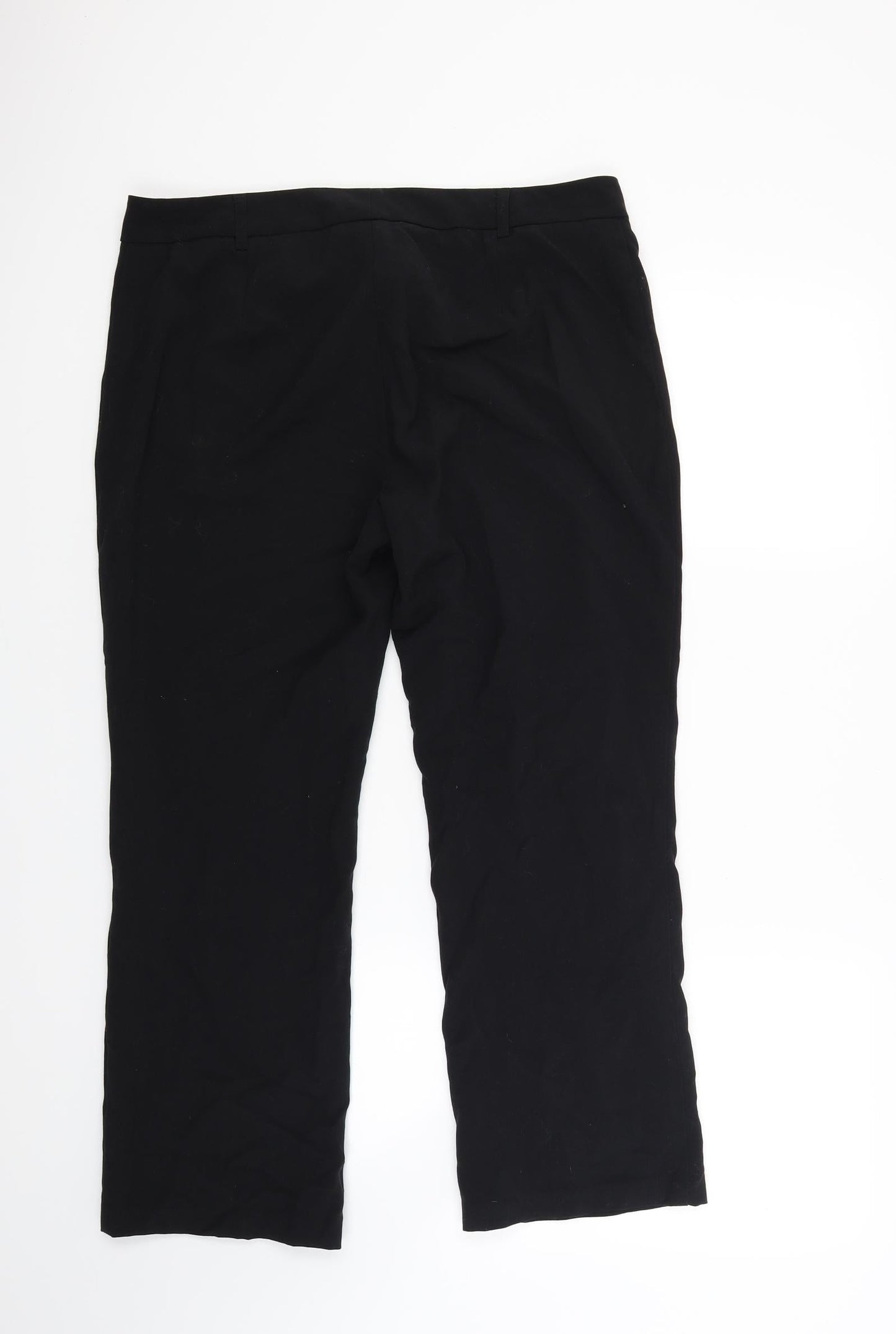 Womens UK Size 14 Marks and Spencer Regular Fit  Black Trousers