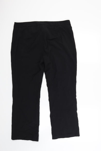 Womens UK Size 14 Marks and Spencer Regular Fit  Black Trousers