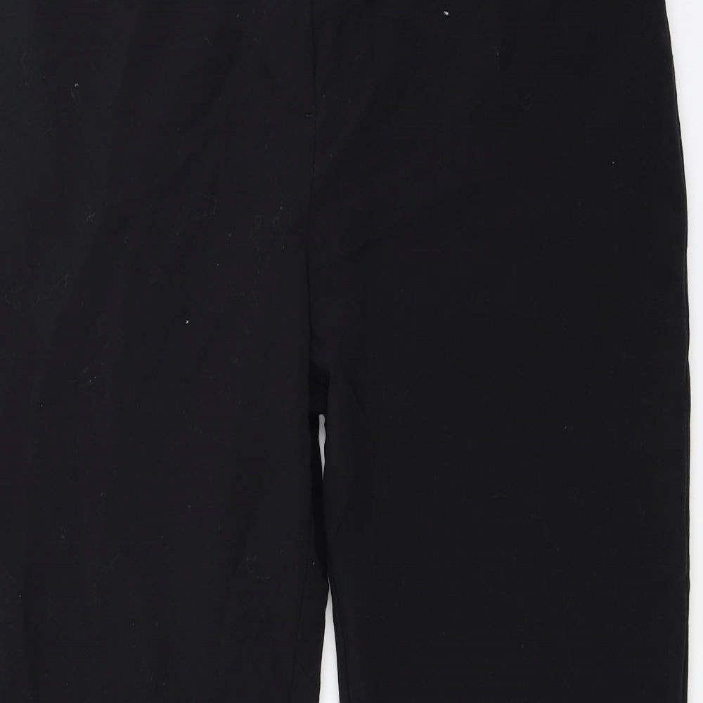 Womens UK Size 14 Marks and Spencer Regular Fit  Black Trousers