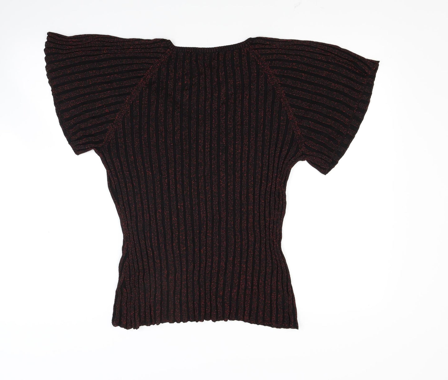 Womens UK Size L M&Co Black Jersey Blouse