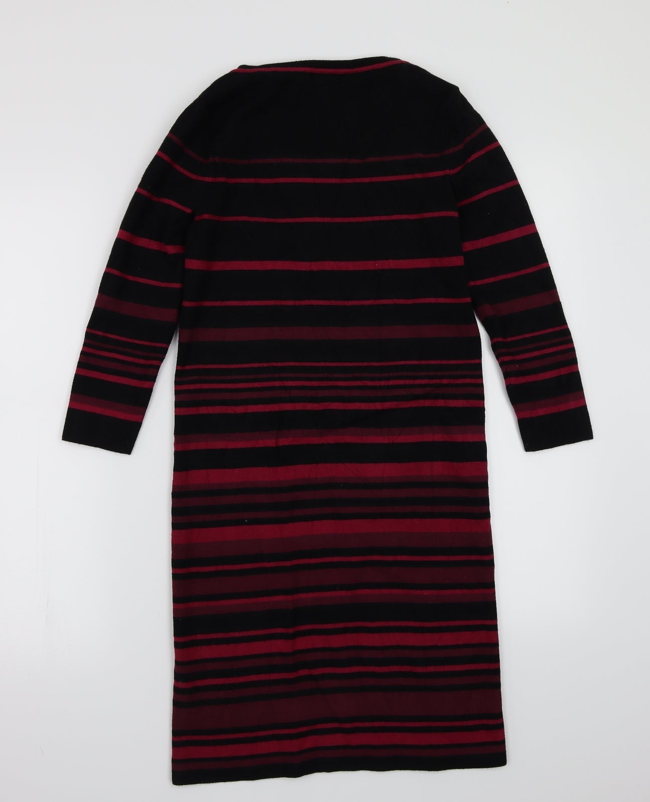 Monsoon Womens Black Striped  A-Line  Size 8