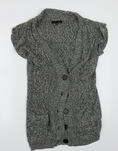 Ellos Womens Grey   Cardigan Jumper Size 10