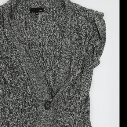 Ellos Womens Grey   Cardigan Jumper Size 10