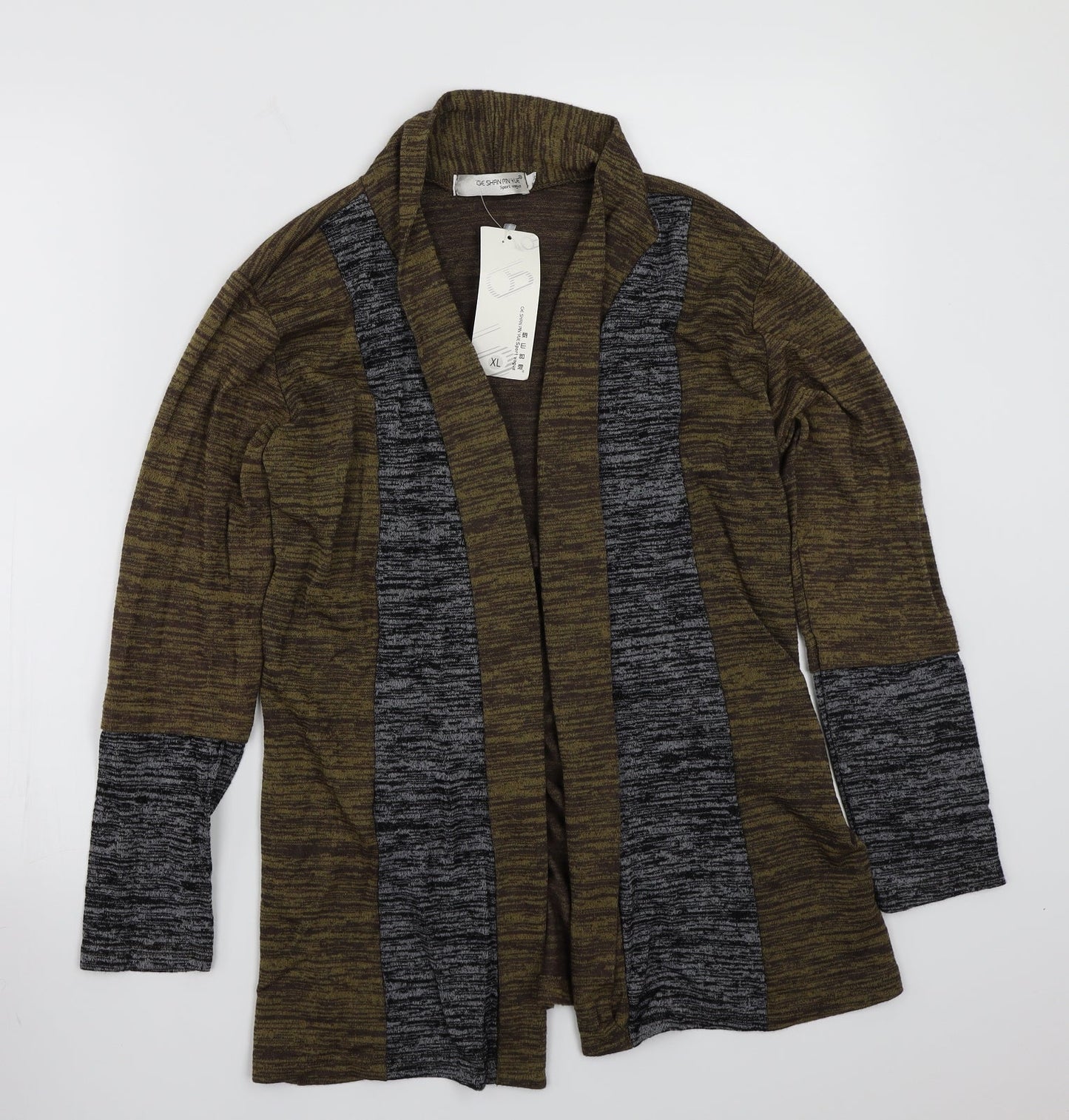 Ge han pin yue Womens Grey   Cardigan Jumper Size XL