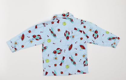 Primark Boys Blue Geometric   Pyjama Top Size 2-3 Years