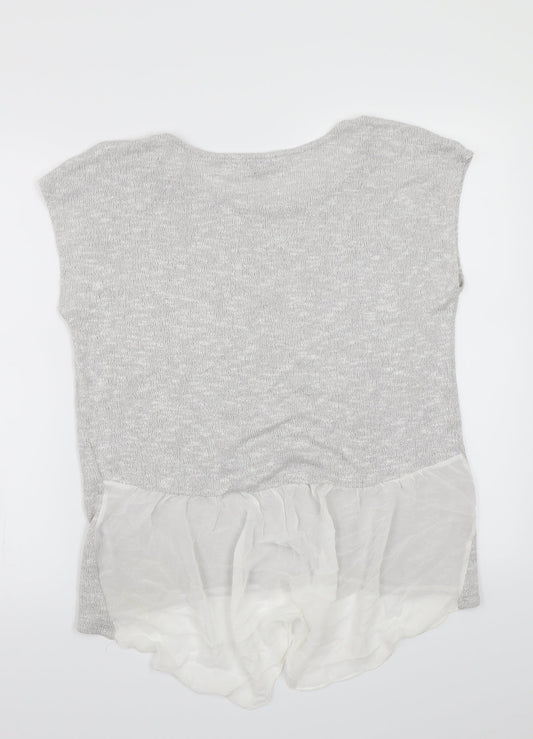 Green Envelope Womens Grey   Pullover Jumper Size L