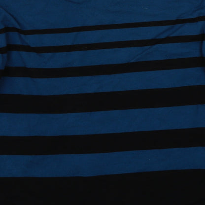 Just Elegance Womens Blue Striped  Pullover Jumper Size S