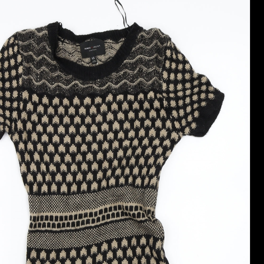 Romeo & Juliet Couture Womens Black   A-Line  Size XS