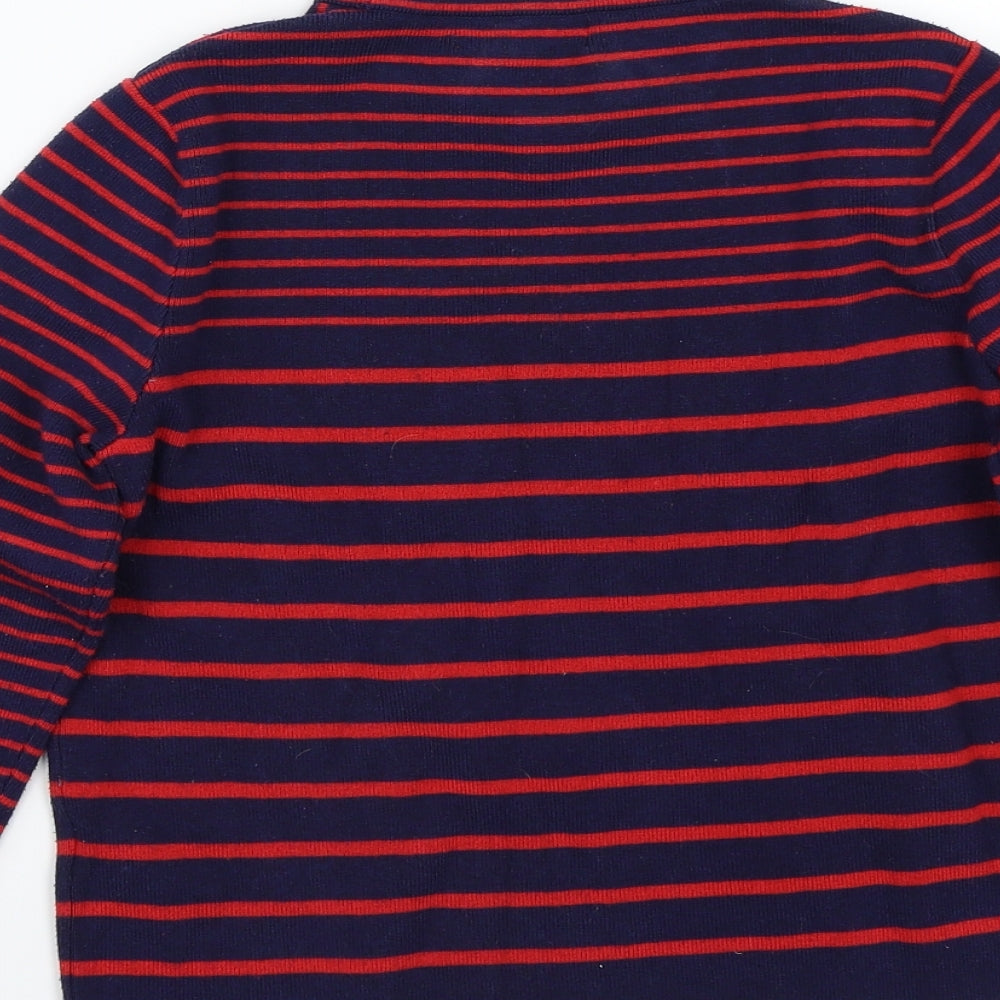 Newlook Womens Blue Striped  Pullover Jumper Size 10