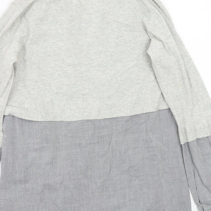 Womens UK Size 2 Kookai Grey Basic Button-Up