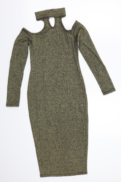 Preworn Womens Gold   A-Line  Size 8