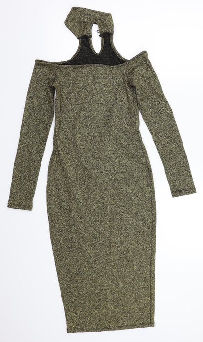 Preworn Womens Gold   A-Line  Size 8