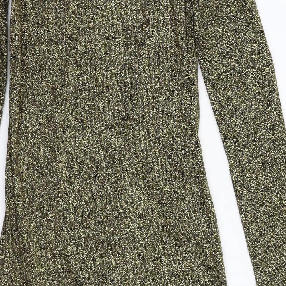 Preworn Womens Gold   A-Line  Size 8