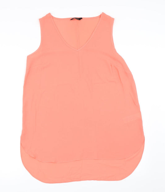 Womens UK Size 12 New Look Pink Basic Tank