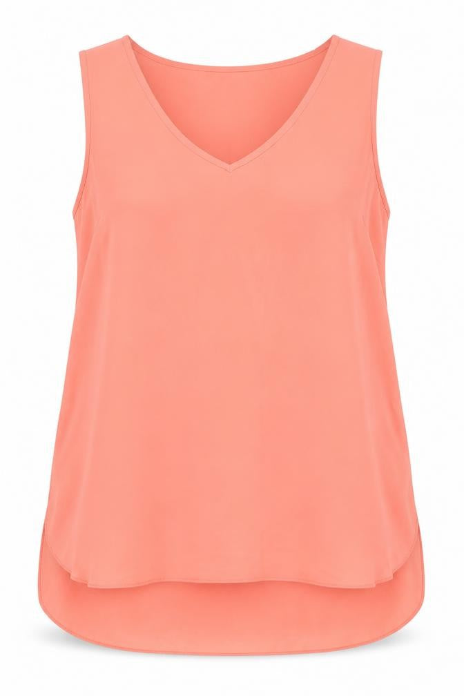 Womens UK Size 12 New Look Pink Basic Tank