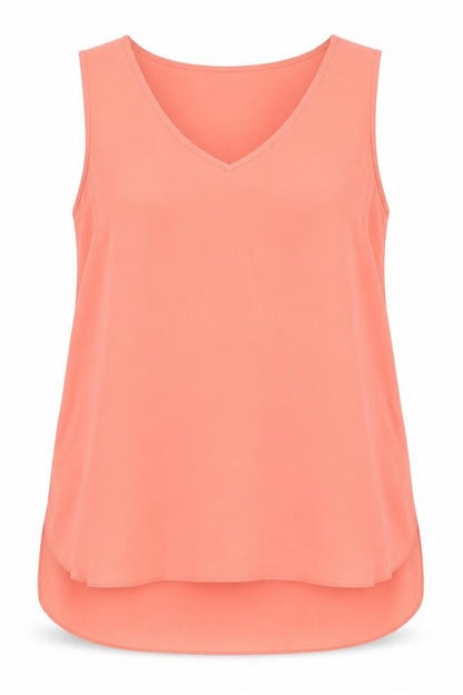 Womens UK Size 12 New Look Pink Basic Tank