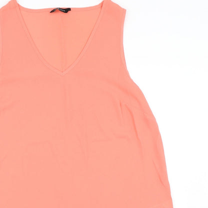 Womens UK Size 12 New Look Pink Basic Tank