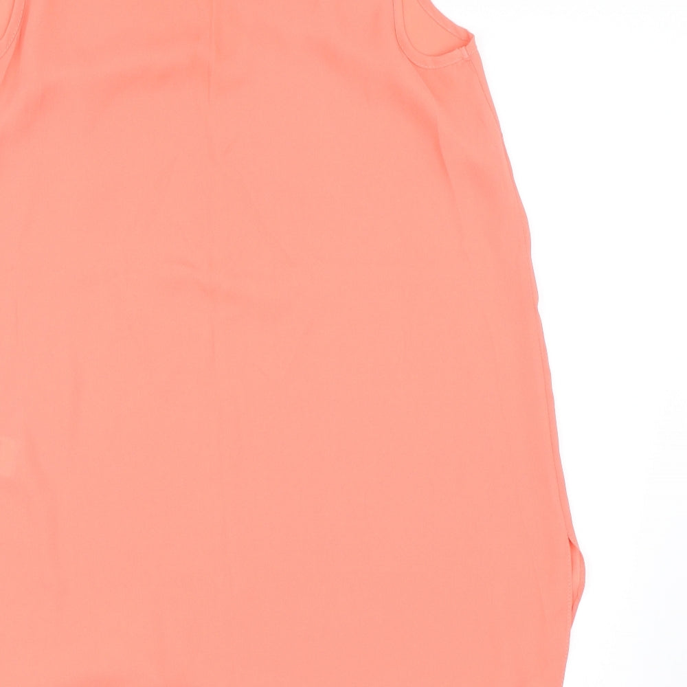 Womens UK Size 12 New Look Pink Basic Tank