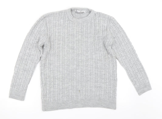 Pure & Natural Womens Grey   Pullover Jumper Size S
