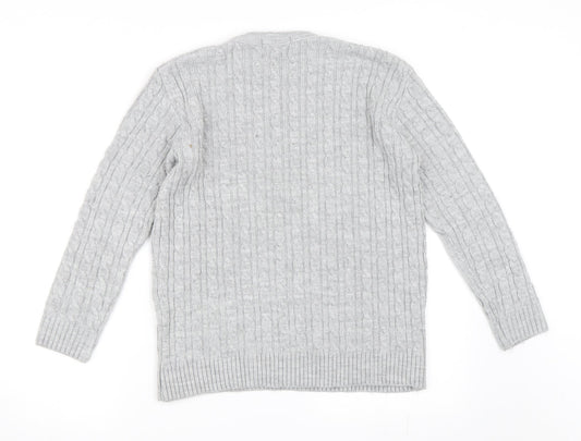 Pure & Natural Womens Grey   Pullover Jumper Size S