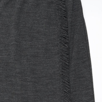 Nina Leonard Womens Grey   Straight & Pencil Skirt Size S