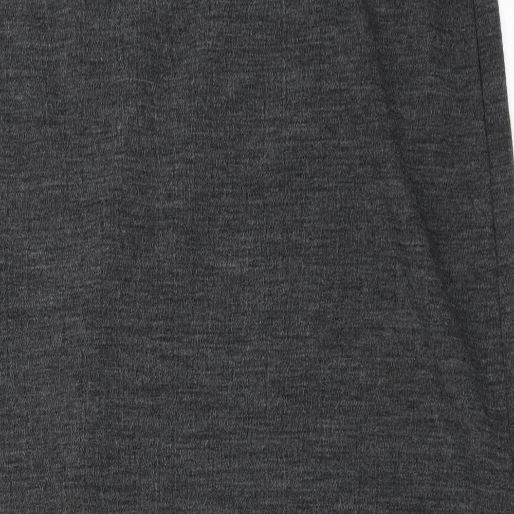 Nina Leonard Womens Grey   Straight & Pencil Skirt Size S