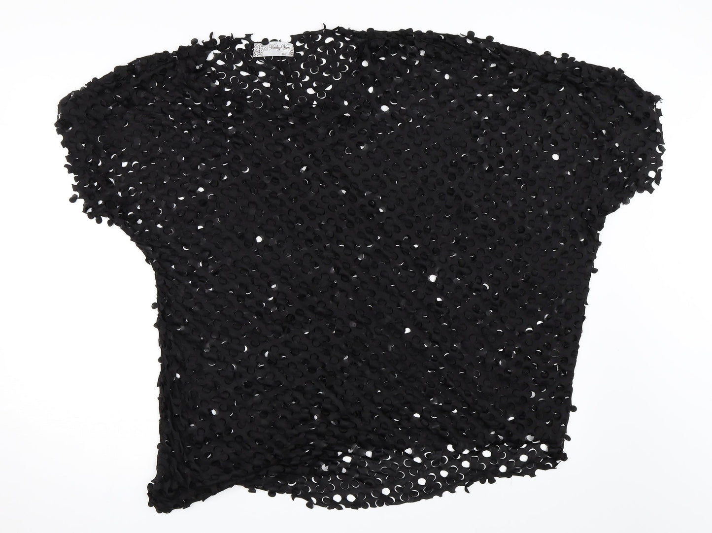 Womens UK Size M Vouley Vous Black Basic Blouse