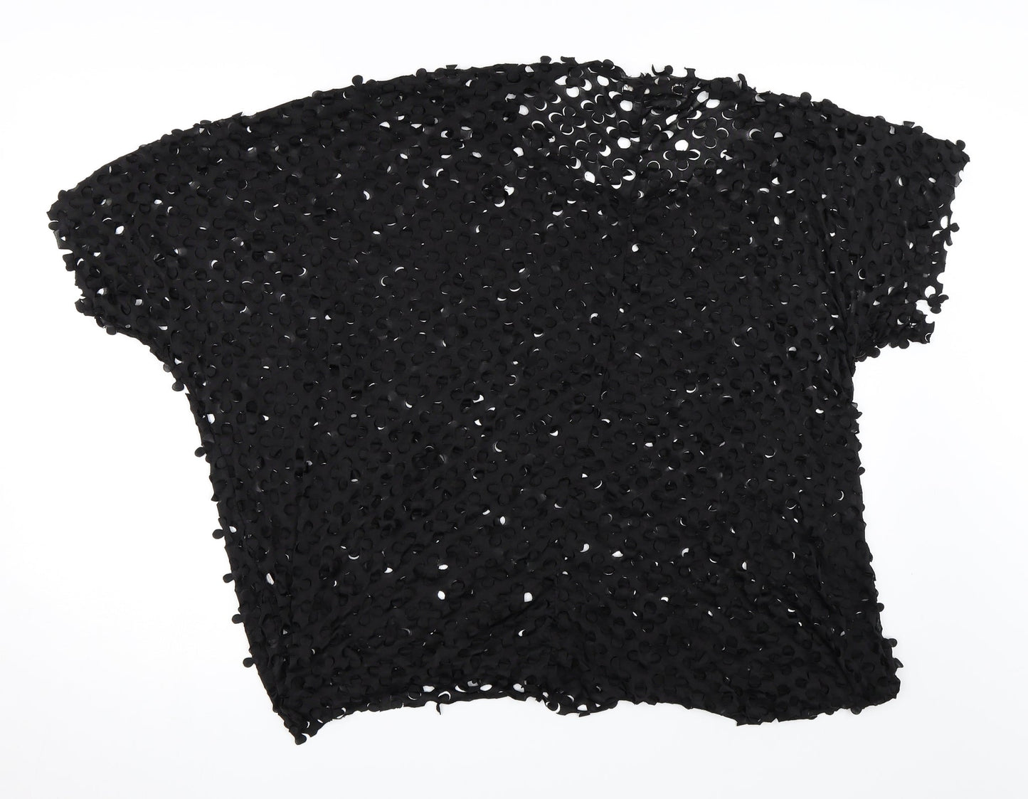 Womens UK Size M Vouley Vous Black Basic Blouse