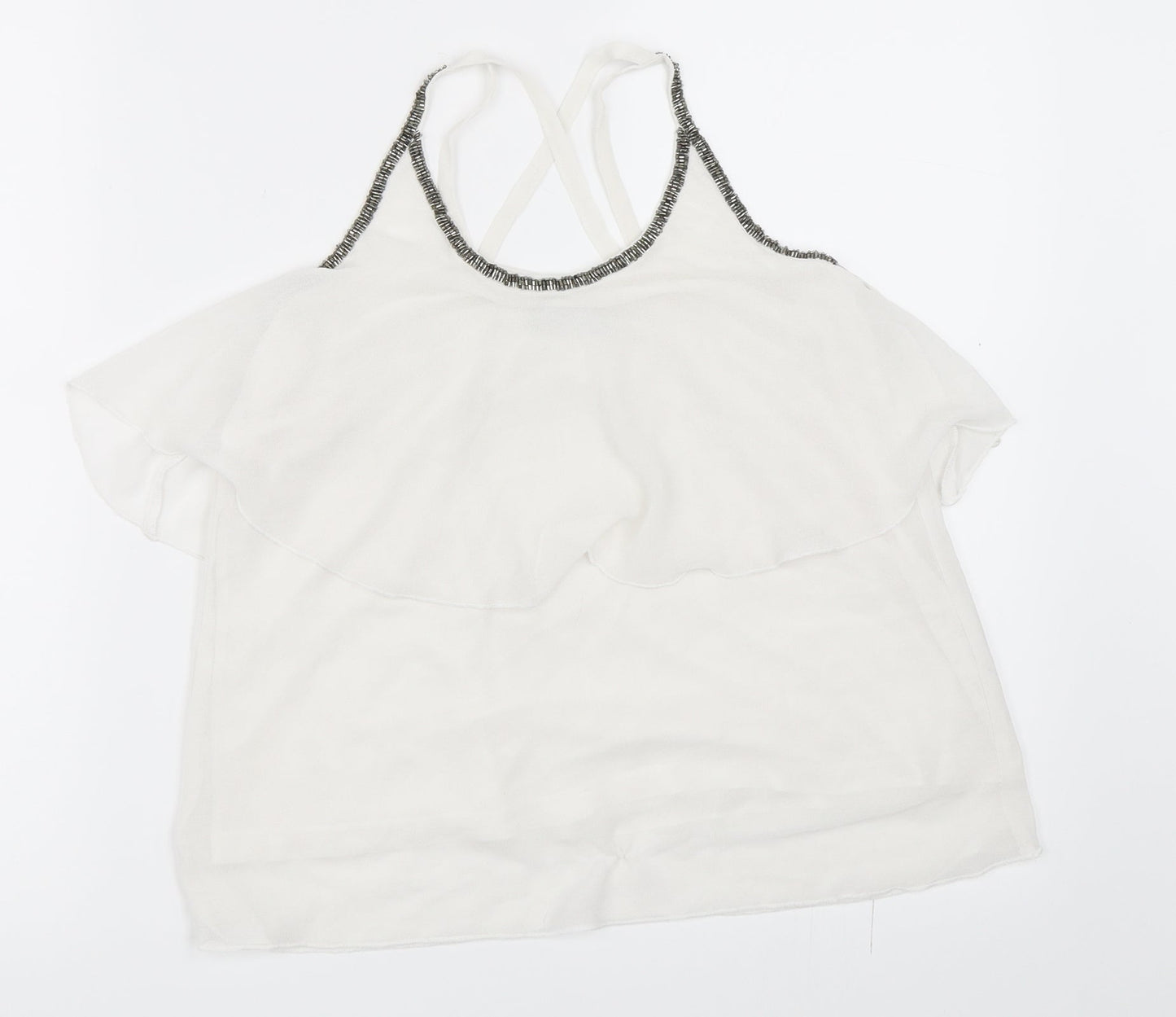 Primark Womens White   Camisole Blouse Size 8