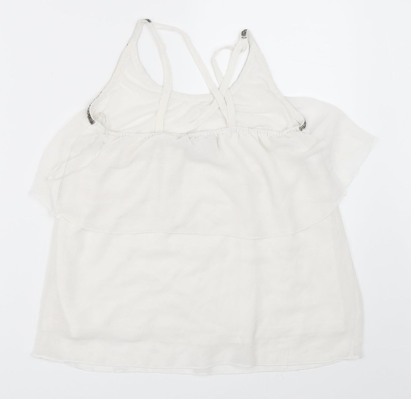 Primark Womens White   Camisole Blouse Size 8
