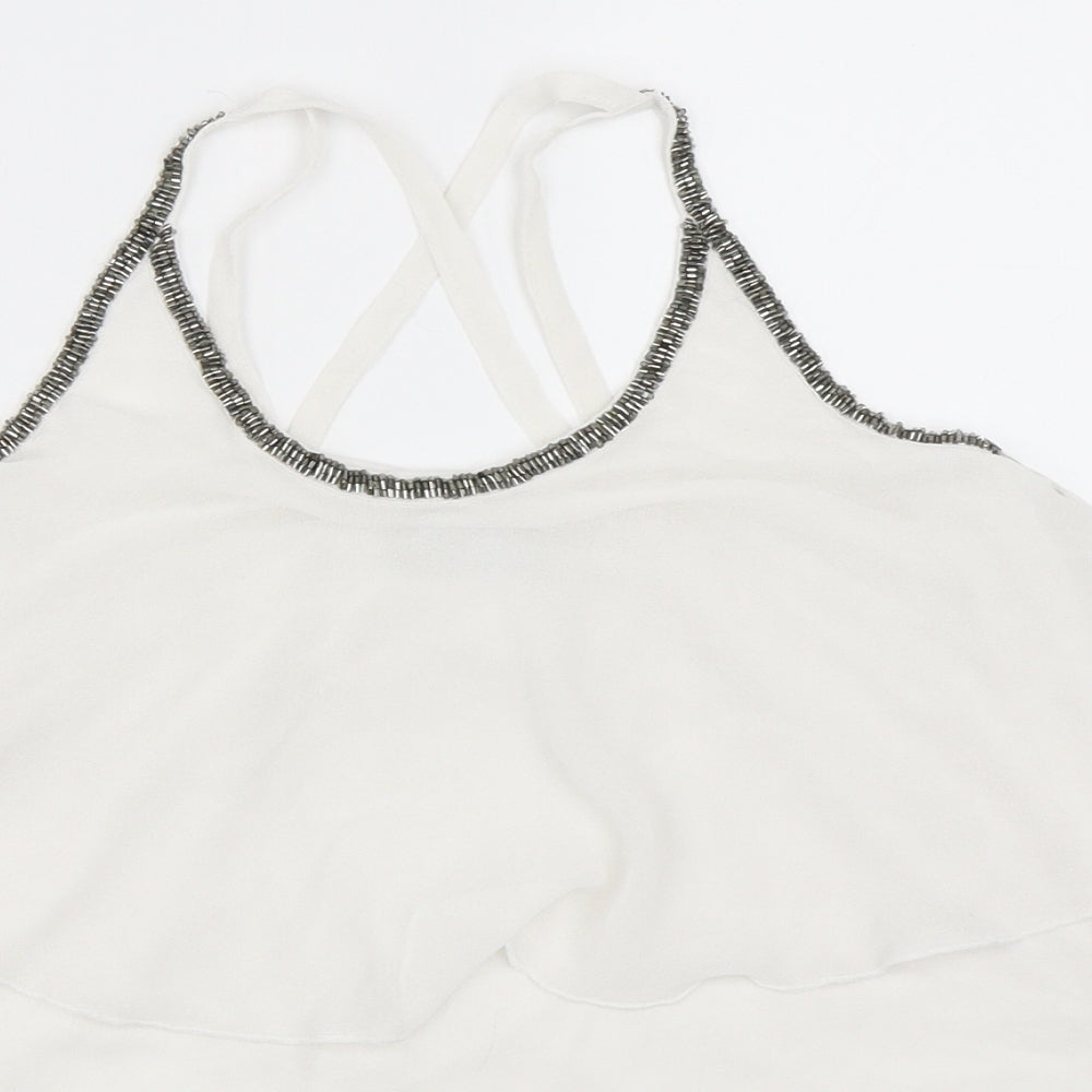 Primark Womens White   Camisole Blouse Size 8