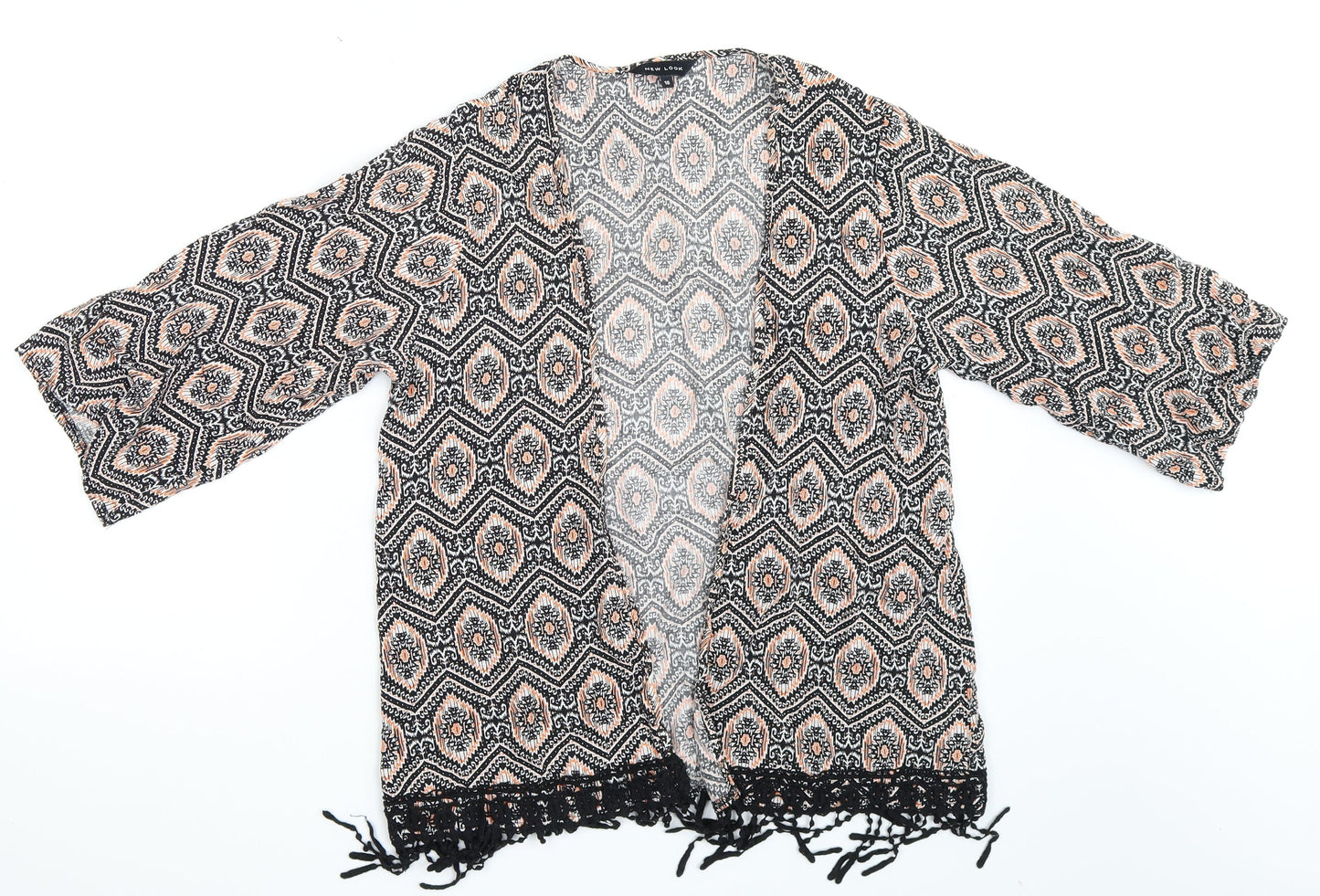Womens UK Size 10 New Look Multicoloured Basic Blouse