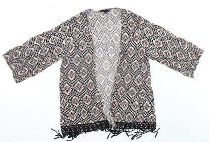Womens UK Size 10 New Look Multicoloured Basic Blouse
