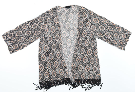 Womens UK Size 10 New Look Multicoloured Basic Blouse