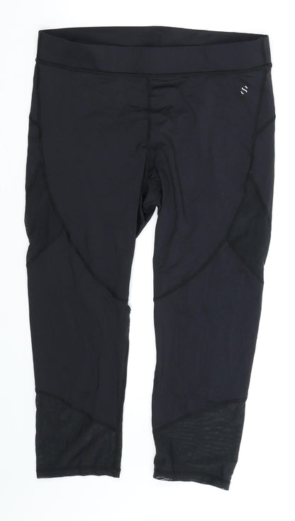 H&M Womens Black   Track Pants Leggings Size M L18 in