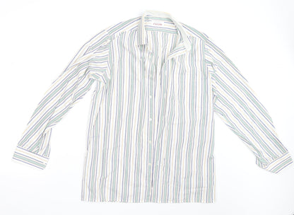 Mens UK Size L Peter England Multicoloured  Button-Up Long Sleeve Casual Shirt