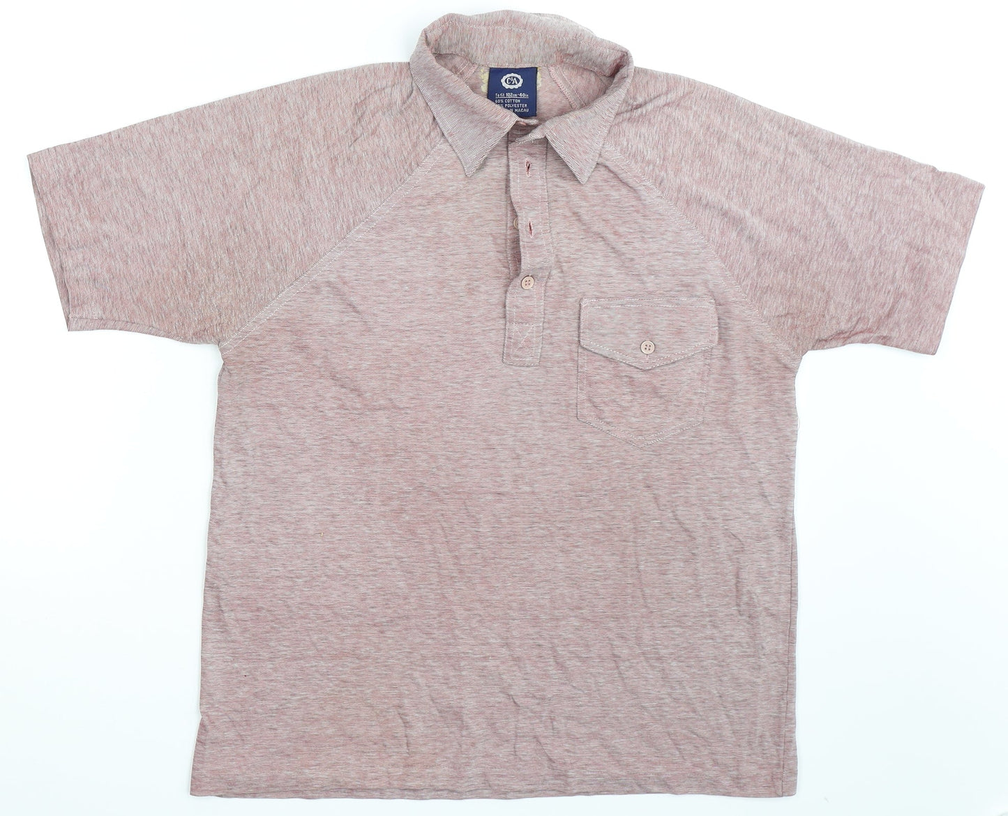 C&A Mens Purple    Polo Size M