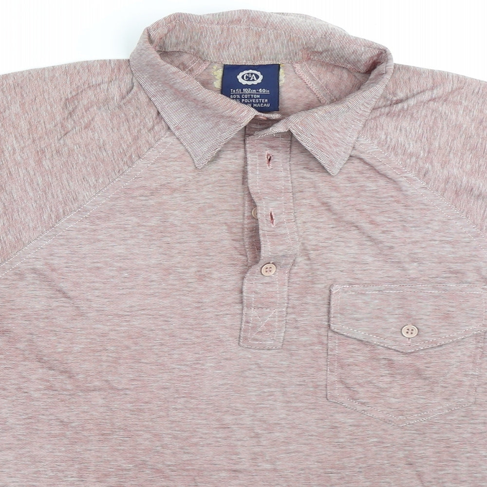 C&A Mens Purple    Polo Size M